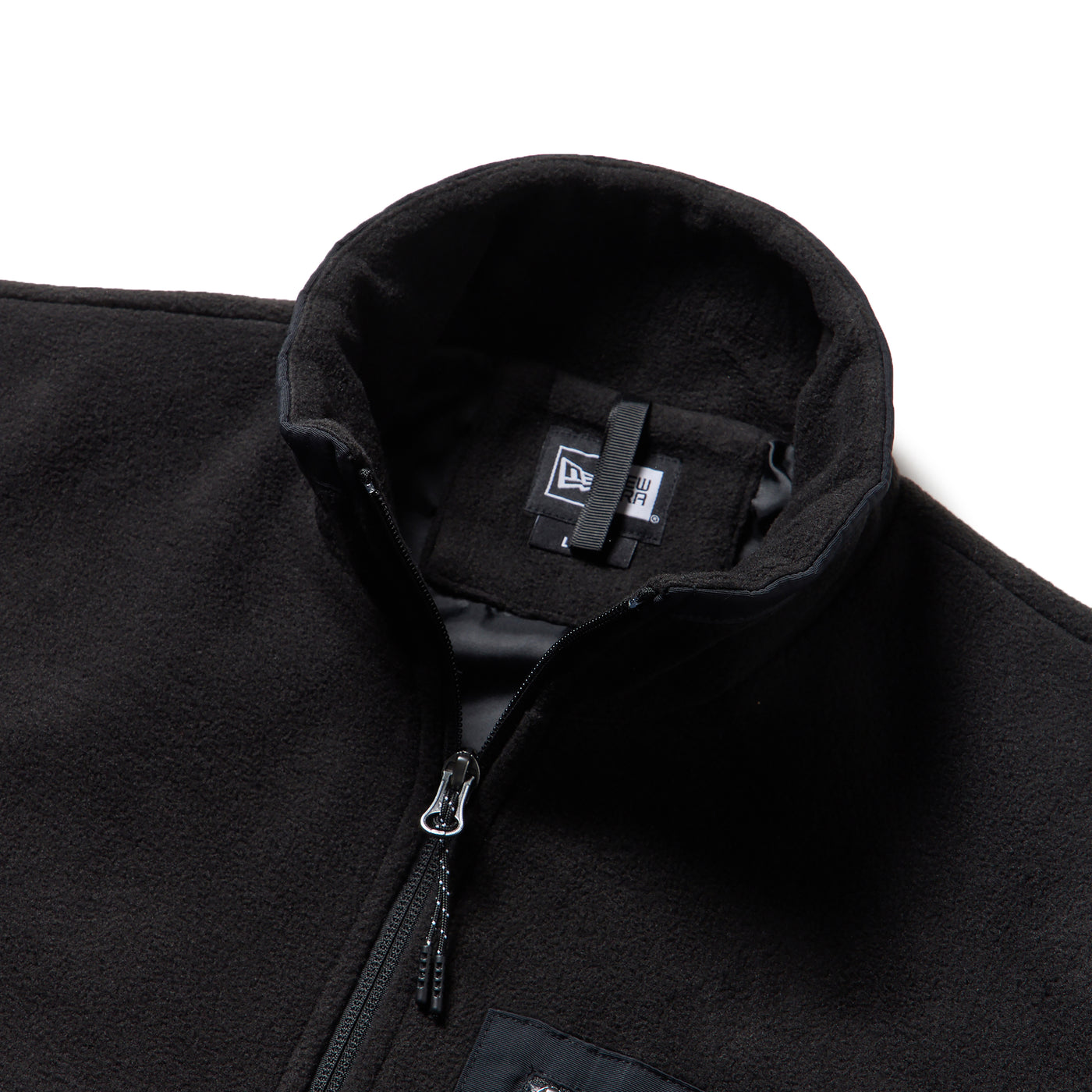 NEW ERA POCKET BLACK FLEECE JACKET