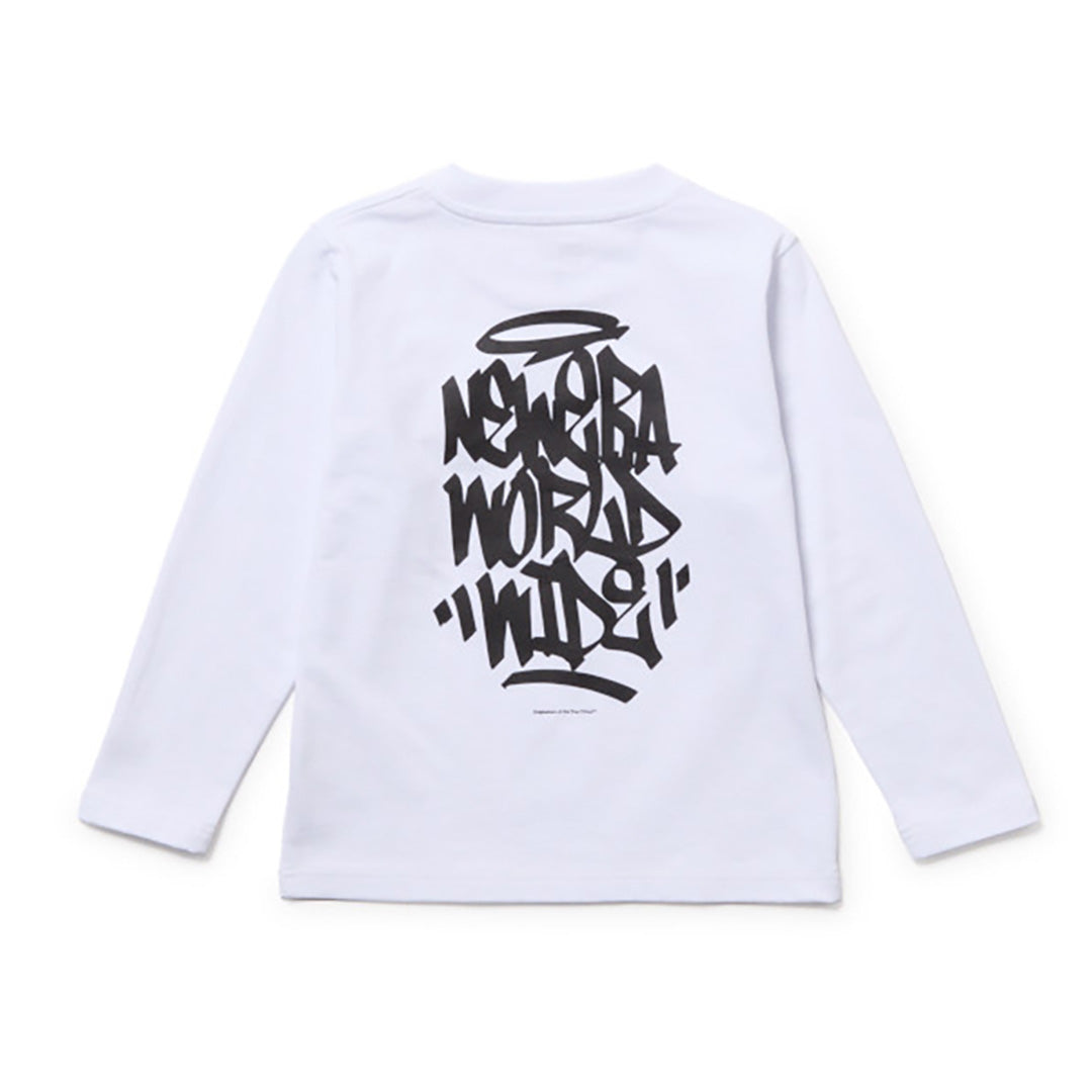 NEW ERA GRAFFITI WHITE CHILD LONG SLEEVE T-SHIRT