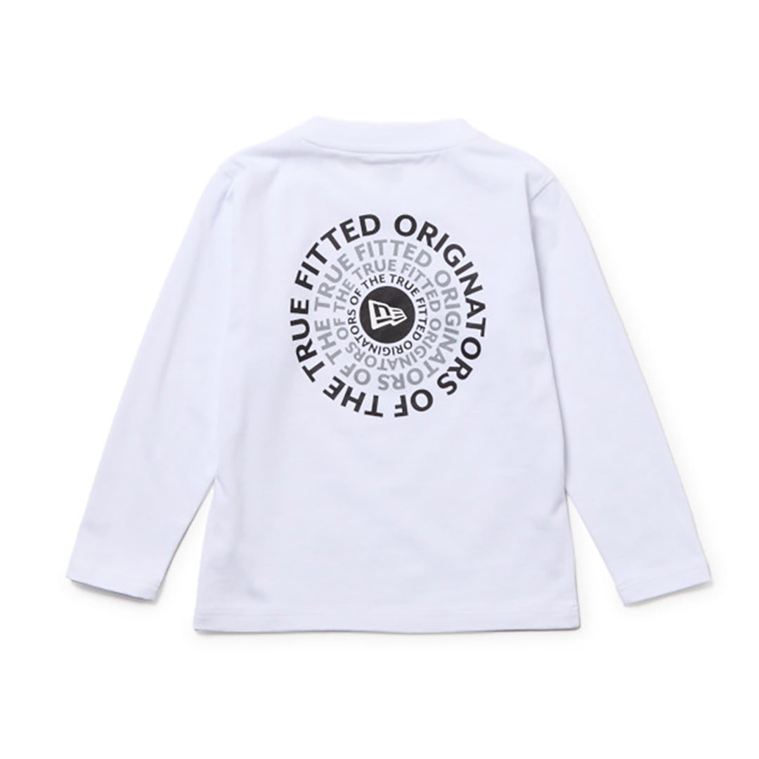 NEW ERA CIRCLE WHITE CHILD LONG SLEEVE T-SHIRT