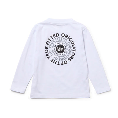 NEW ERA CIRCLE WHITE CHILD LONG SLEEVE T-SHIRT