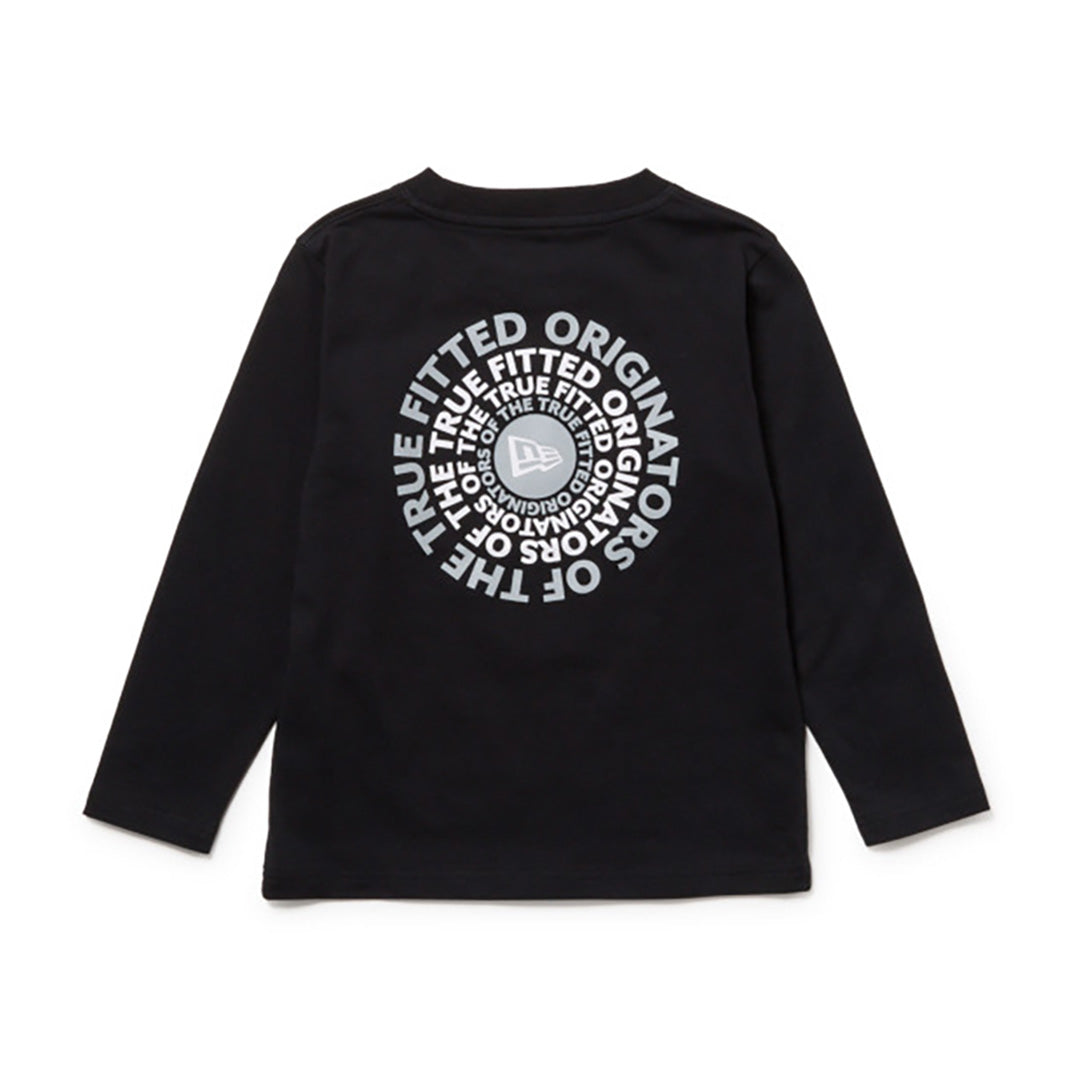NEW ERA CIRCLE BLACK CHILD LONG SLEEVE T-SHIRT