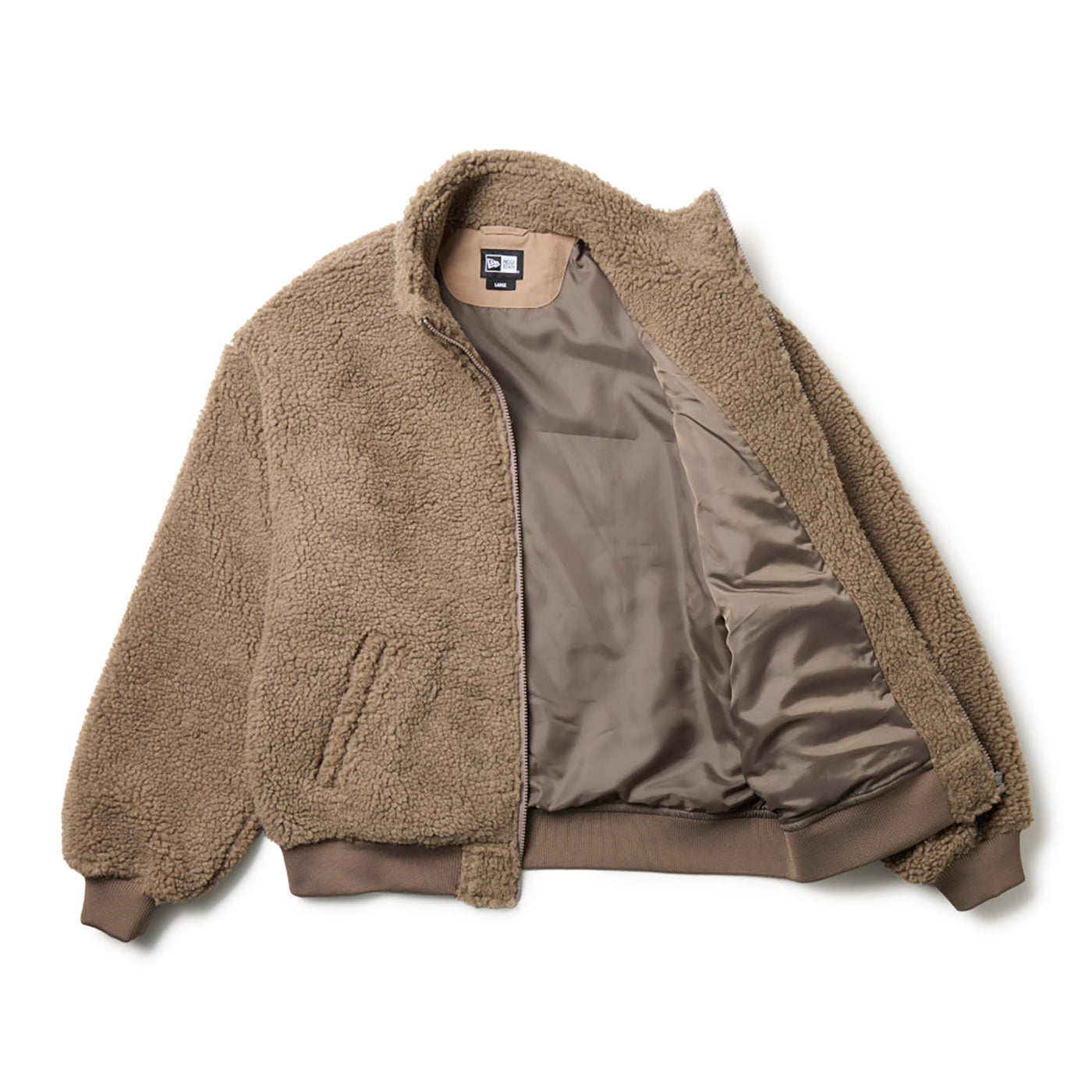 NEW ERA LOGO MOCHA BOA BLOUSON JACKET