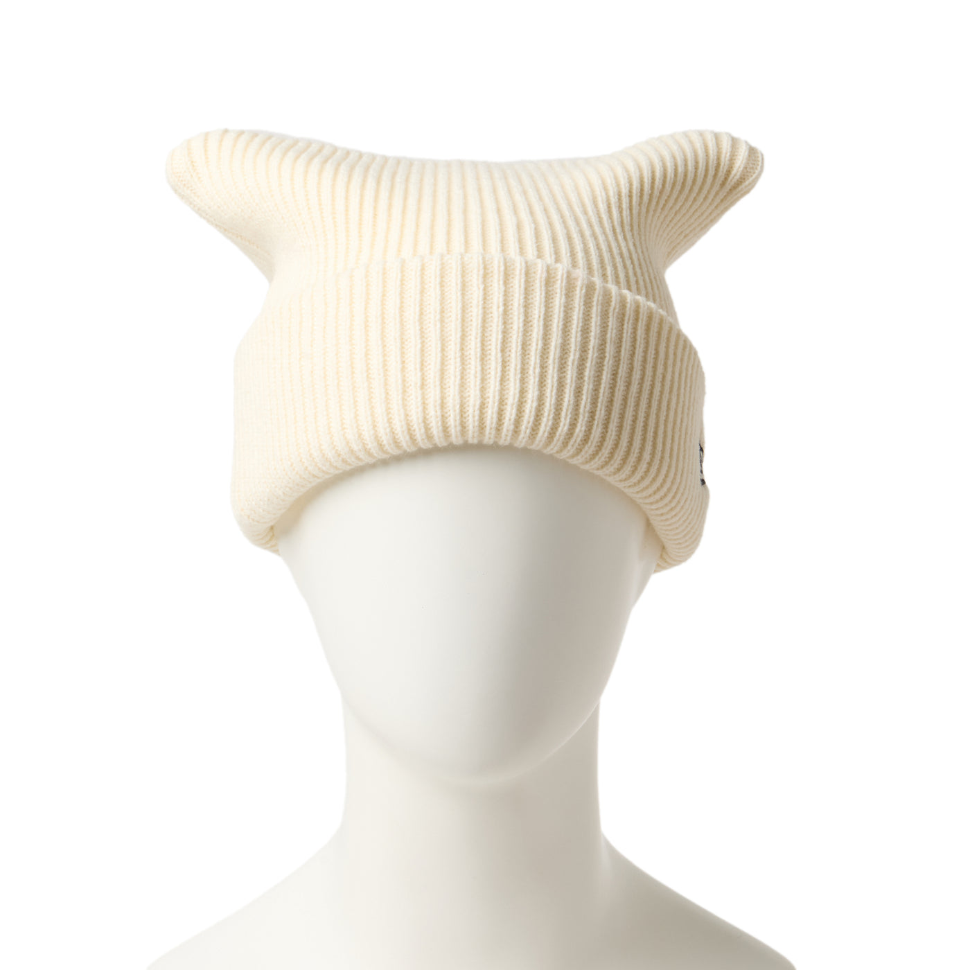 NEW ERA SQUARE RIB KNIT OFF WHITE BEANIE