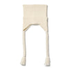 NEW ERA SQUARE RIB KNIT FLAP OFF WHITE BEANIE