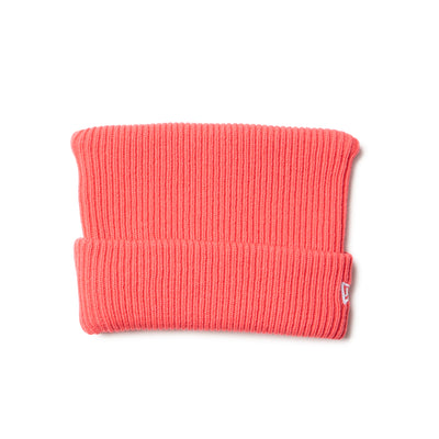 NEW ERA SQUARE RIB KNIT CORAL BEANIE