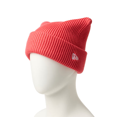 NEW ERA SQUARE RIB KNIT CORAL BEANIE