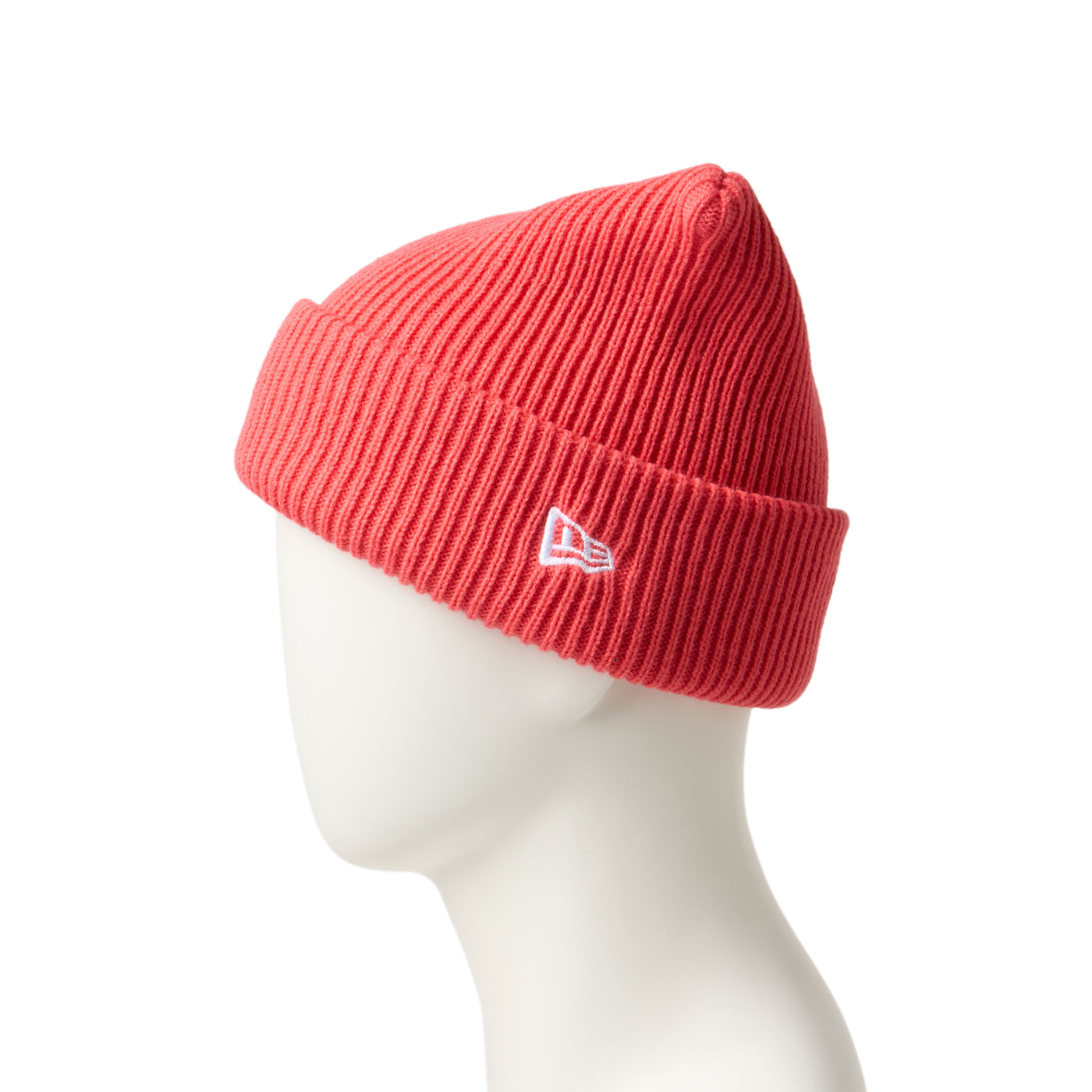 NEW ERA SQUARE RIB KNIT CORAL BEANIE