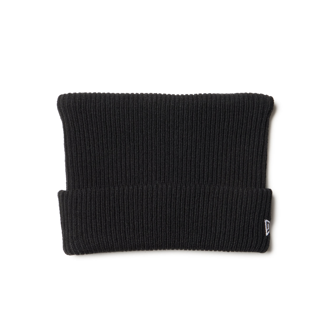 NEW ERA SQUARE RIB KNIT BLACK BEANIE