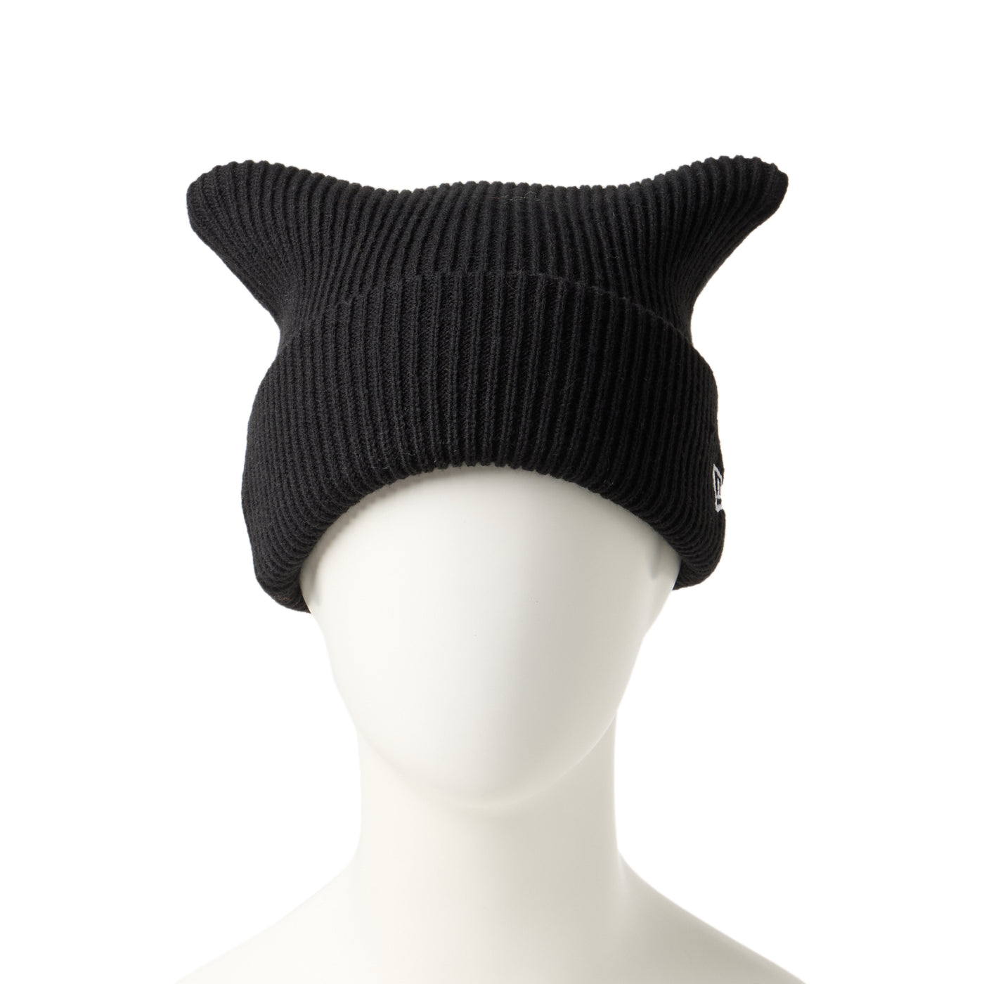 NEW ERA SQUARE RIB KNIT BLACK BEANIE