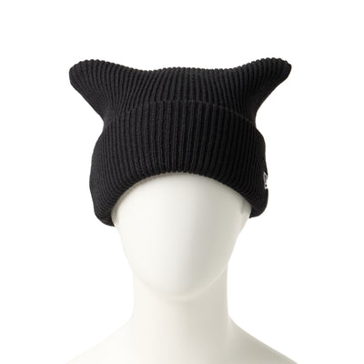 NEW ERA SQUARE RIB KNIT BLACK BEANIE