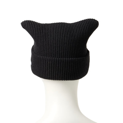 NEW ERA SQUARE RIB KNIT BLACK BEANIE