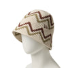 NEW ERA CROCHET CHEVRON BEIGE KNIT BUCKET