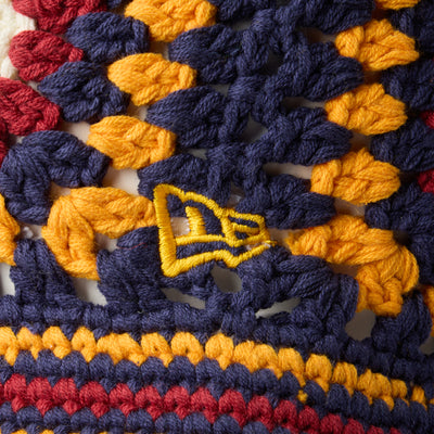 NEW ERA CROCHET GRANNY SQUARE NAVY KNIT BUCKET