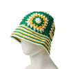 NEW ERA CROCHET GRANNY SQUARE GREEN KNIT BUCKET