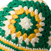 NEW ERA CROCHET GRANNY SQUARE GREEN KNIT BUCKET