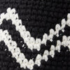 NEW ERA CROCHET CHEVRON BLACK KNIT BUCKET