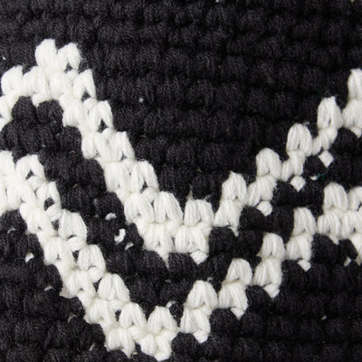 NEW ERA CROCHET CHEVRON BLACK KNIT BUCKET