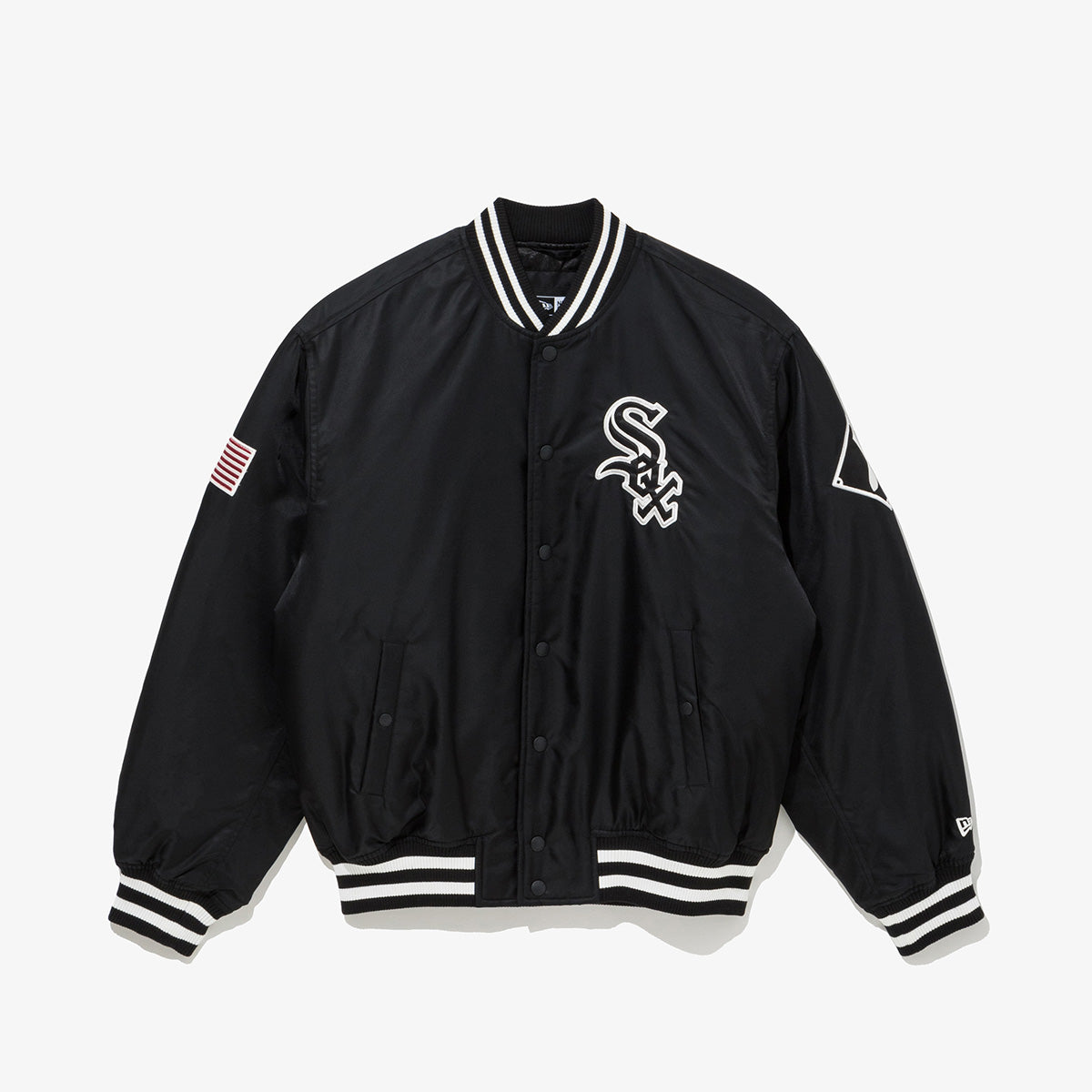 CHICAGO WHITE SOX BLACK AUTHENTIC STADIUM JACKET