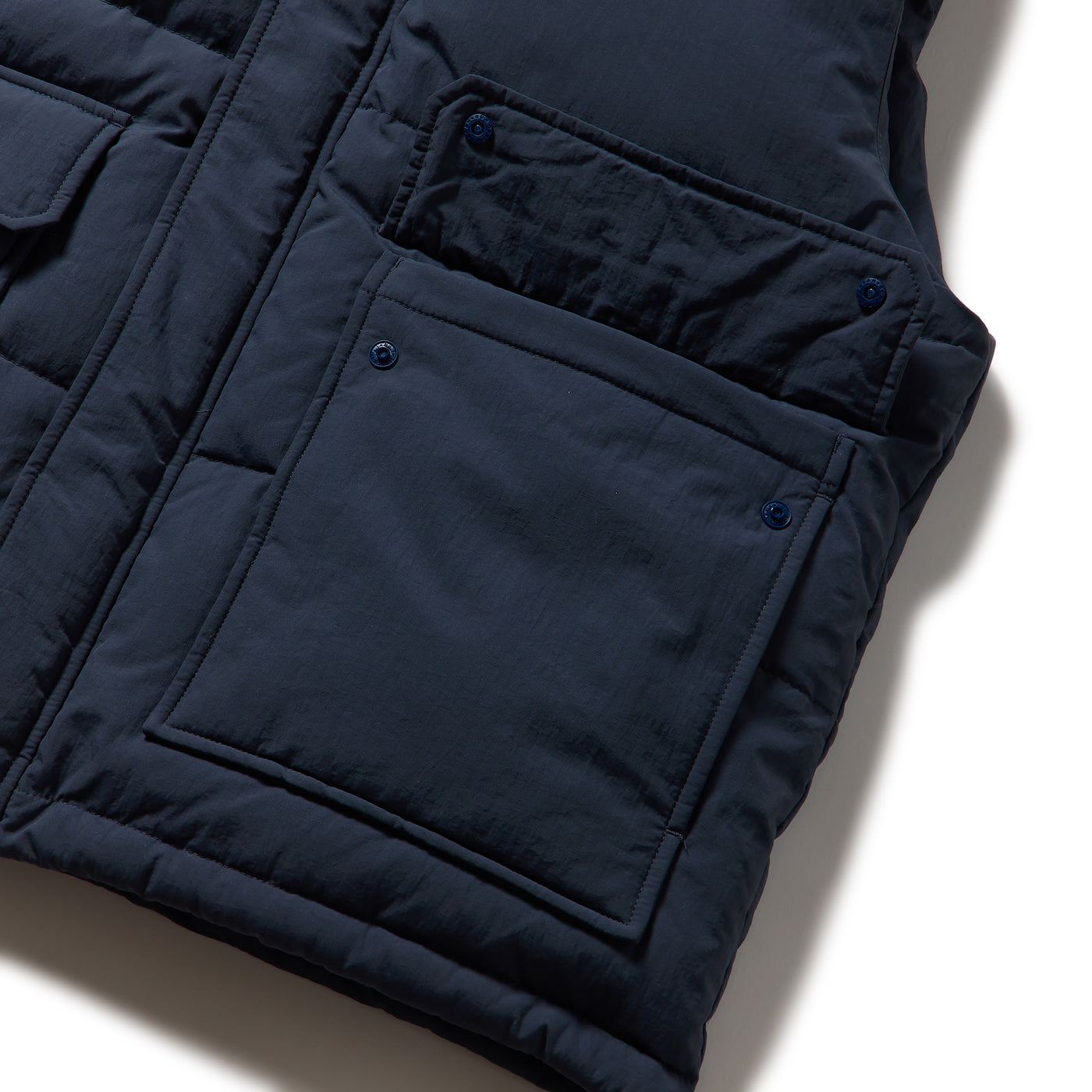 NEW ERA NAVY DRAWSTRING DOWN VEST