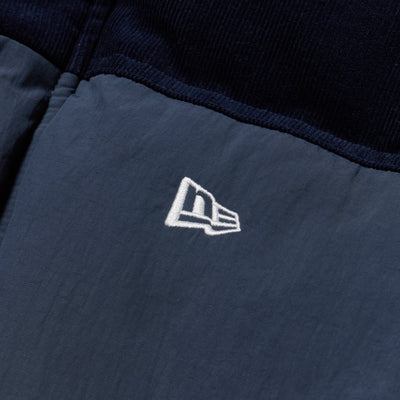 NEW ERA CORDUROY COLORBLOCK NAVY DOWN JACKET