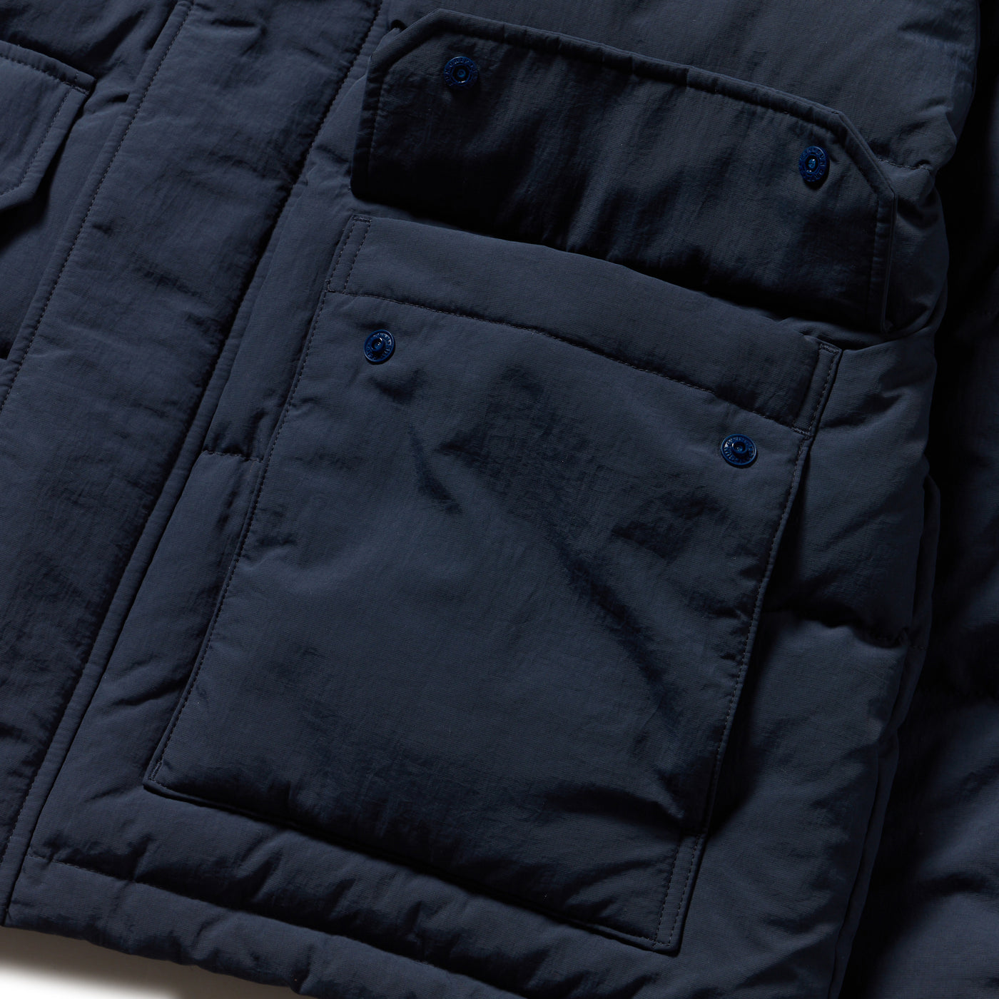 NEW ERA CORDUROY COLORBLOCK NAVY DOWN JACKET