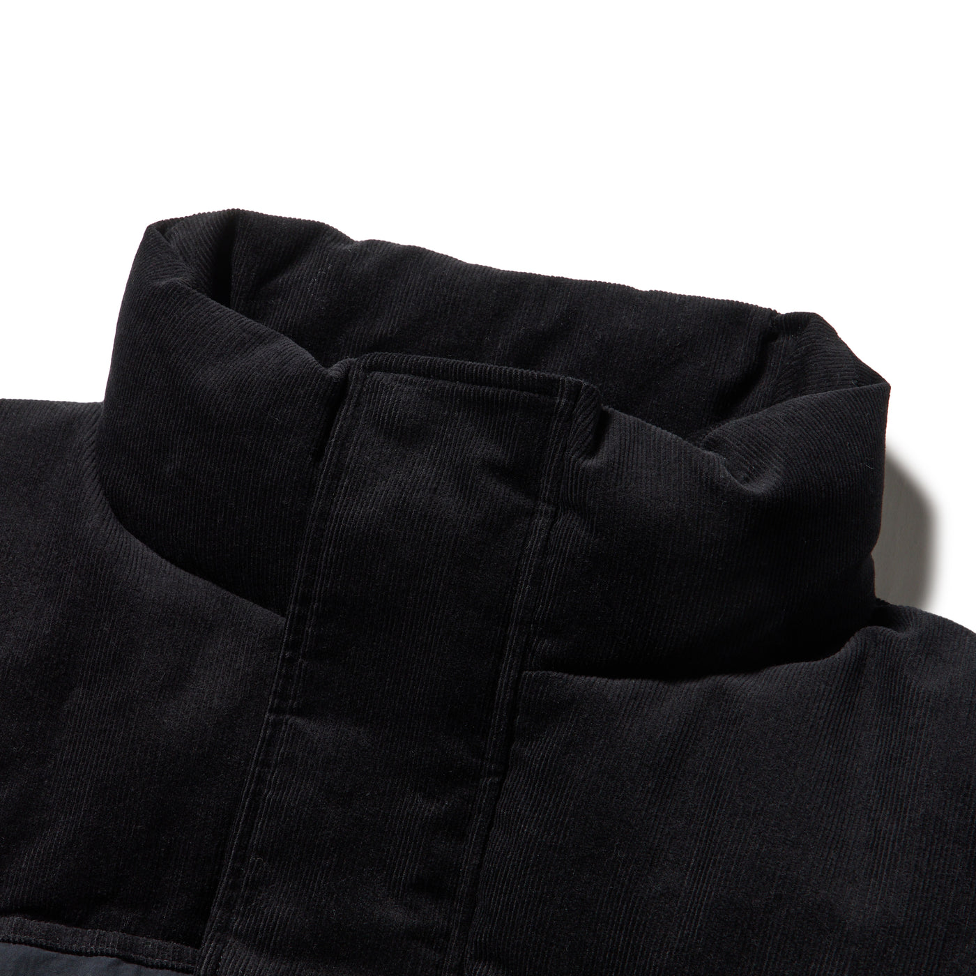 NEW ERA CORDUROY COLORBLOCK BLACK DOWN JACKET