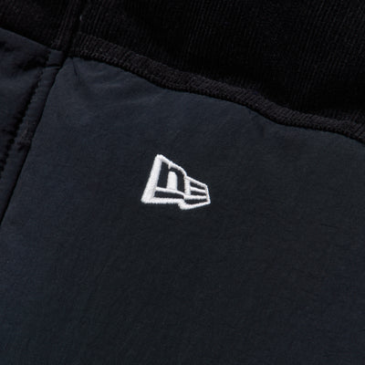 NEW ERA CORDUROY COLORBLOCK BLACK DOWN JACKET