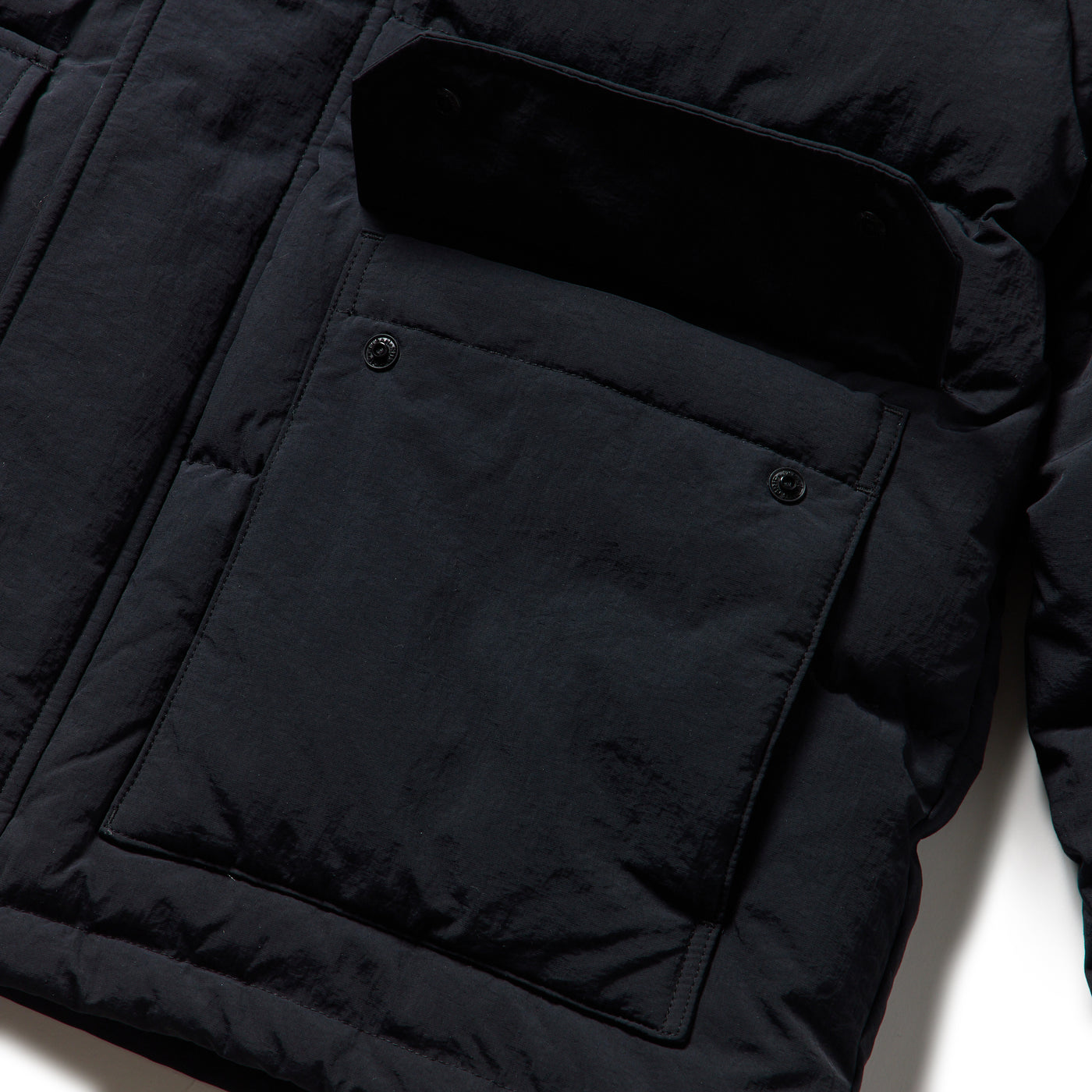 NEW ERA CORDUROY COLORBLOCK BLACK DOWN JACKET
