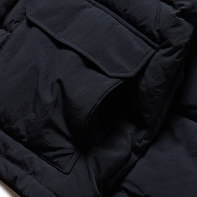 NEW ERA CORDUROY COLORBLOCK BLACK DOWN JACKET