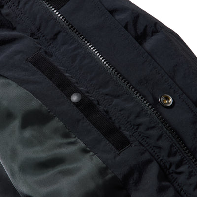 NEW ERA CORDUROY COLORBLOCK BLACK DOWN JACKET