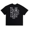 NEW ERA X PHANTACI HONG KONG EDITION BLACK OVERSIZED SHORT SLEEVE T-SHIRT