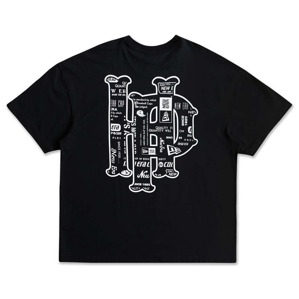 NEW ERA X PHANTACI HONG KONG EDITION BLACK OVERSIZED SHORT SLEEVE T-SHIRT