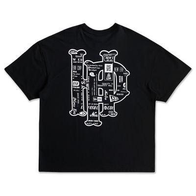 NEW ERA X PHANTACI HONG KONG EDITION BLACK OVERSIZED SHORT SLEEVE T-SHIRT
