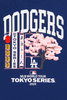 LOS ANGELES DODGERS TOKYO SERIES SAKURA DARK ROYAL SHORT SLEEVE T-SHIRT