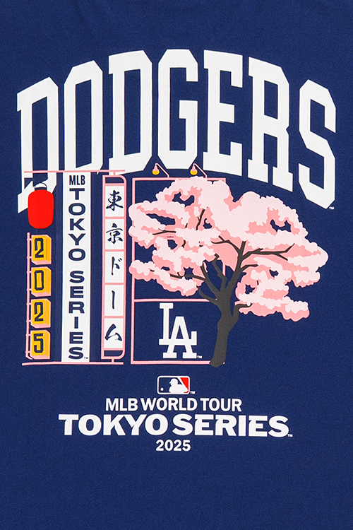 LOS ANGELES DODGERS TOKYO SERIES SAKURA DARK ROYAL SHORT SLEEVE T