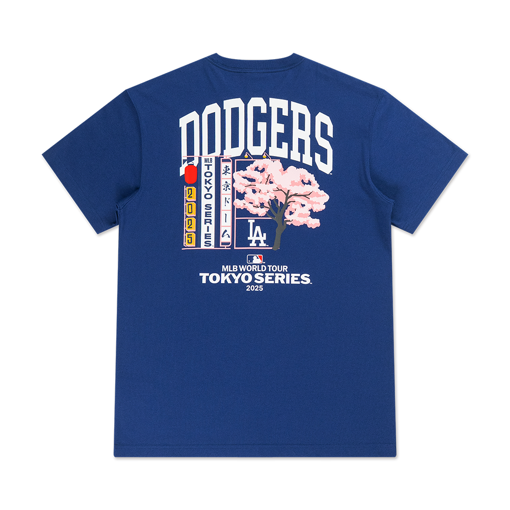 LOS ANGELES DODGERS TOKYO SERIES SAKURA DARK ROYAL SHORT SLEEVE T-SHIRT