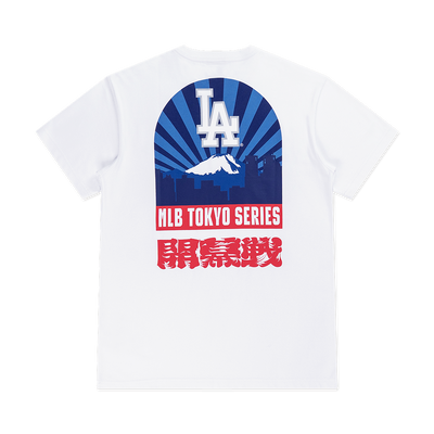 LOS ANGELES DODGERS TOKYO SERIES OPENING WHITE SHORT SLEEVE T-SHIRT