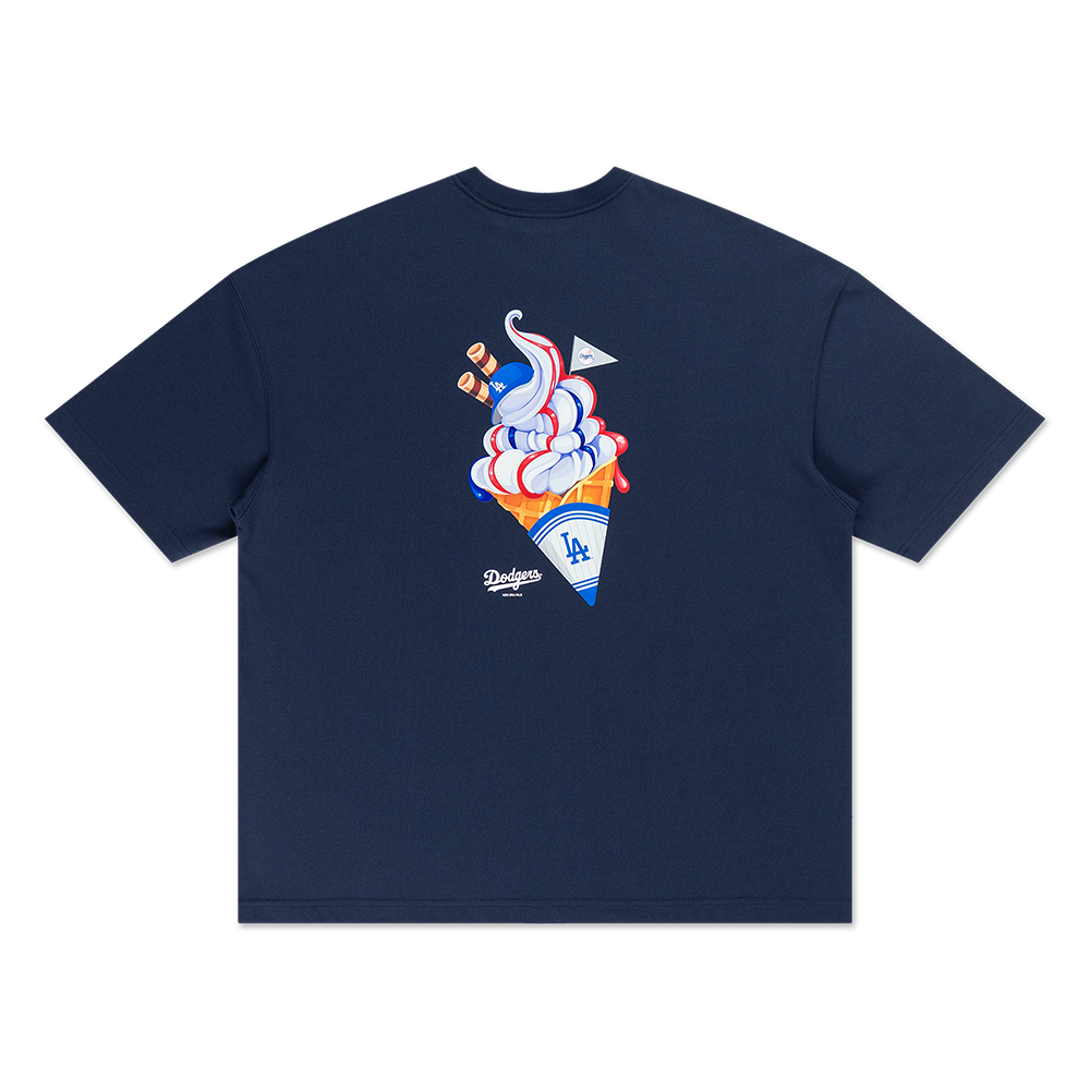 LOS ANGELES DODGERS GRAPHIC COOLERA™ BLUE OVERSIZED SHORT SLEEVE T-SHIRT