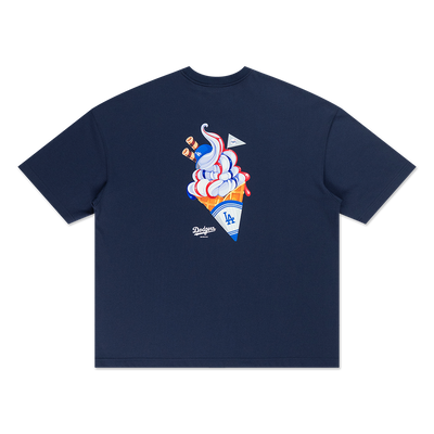 LOS ANGELES DODGERS GRAPHIC COOLERA™ BLUE OVERSIZED SHORT SLEEVE T-SHIRT