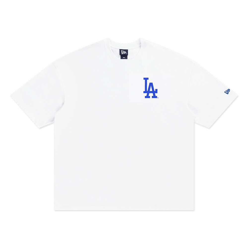 LOS ANGELES DODGERS GRAPHIC COOLERA™ WHITE OVERSIZED SHORT SLEEVE T-SHIRT