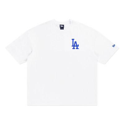LOS ANGELES DODGERS GRAPHIC COOLERA™ WHITE OVERSIZED SHORT SLEEVE T-SHIRT
