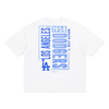 LOS ANGELES DODGERS GRAPHIC COOLERA™ WHITE OVERSIZED SHORT SLEEVE T-SHIRT