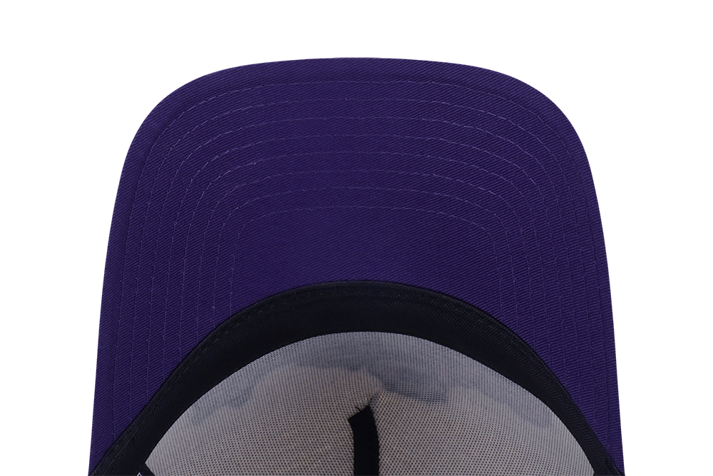 NEW ERA X BT21 THE JOURNEY COLLECTION 2-TONE BLACK VISOR CHROME WHITE 9FORTY AF TRUCKER CAP