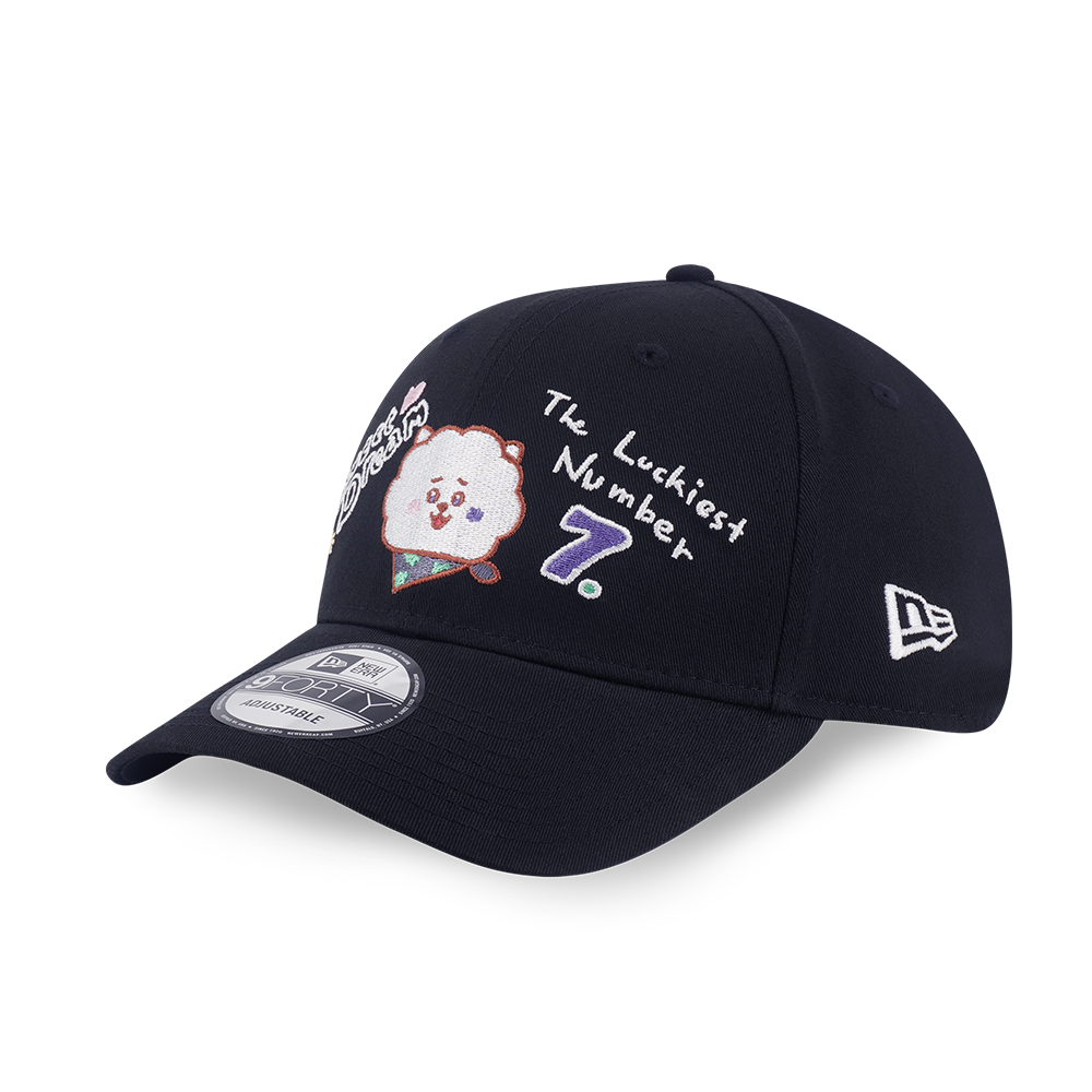 NEW ERA X BT21 THE JOURNEY COLLECTION RJ BLACK 9FORTY CAP