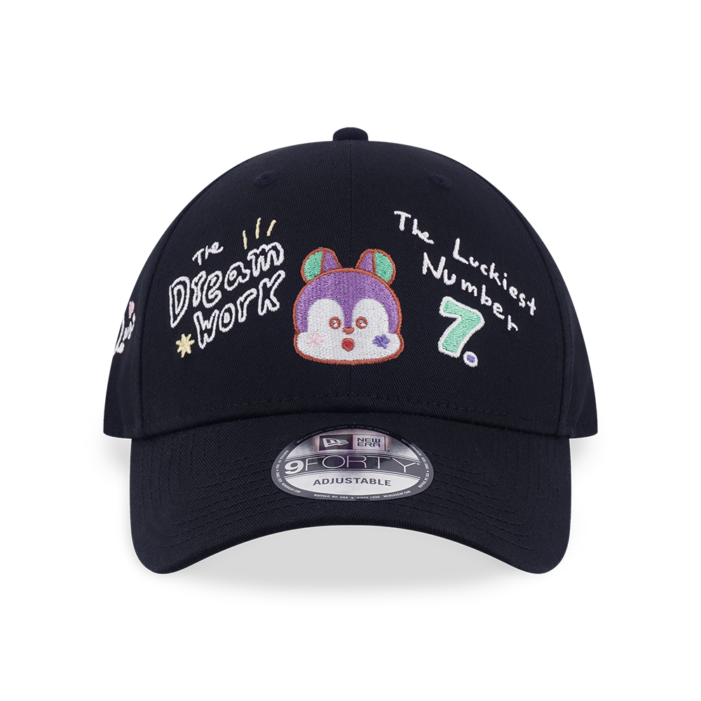 NEW ERA X BT21 THE JOURNEY COLLECTION MANG BLACK 9FORTY CAP