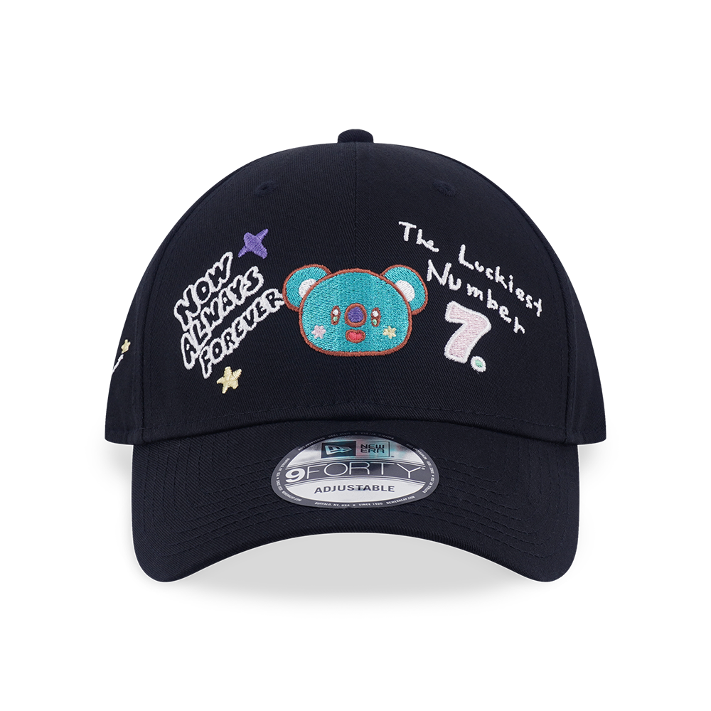 NEW ERA X BT21 THE JOURNEY COLLECTION KOYA BLACK 9FORTY CAP