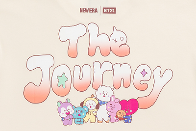 NEW ERA X BT21 THE JOURNEY COLLECTION CHROME WHITE WOMEN BOXY TEE