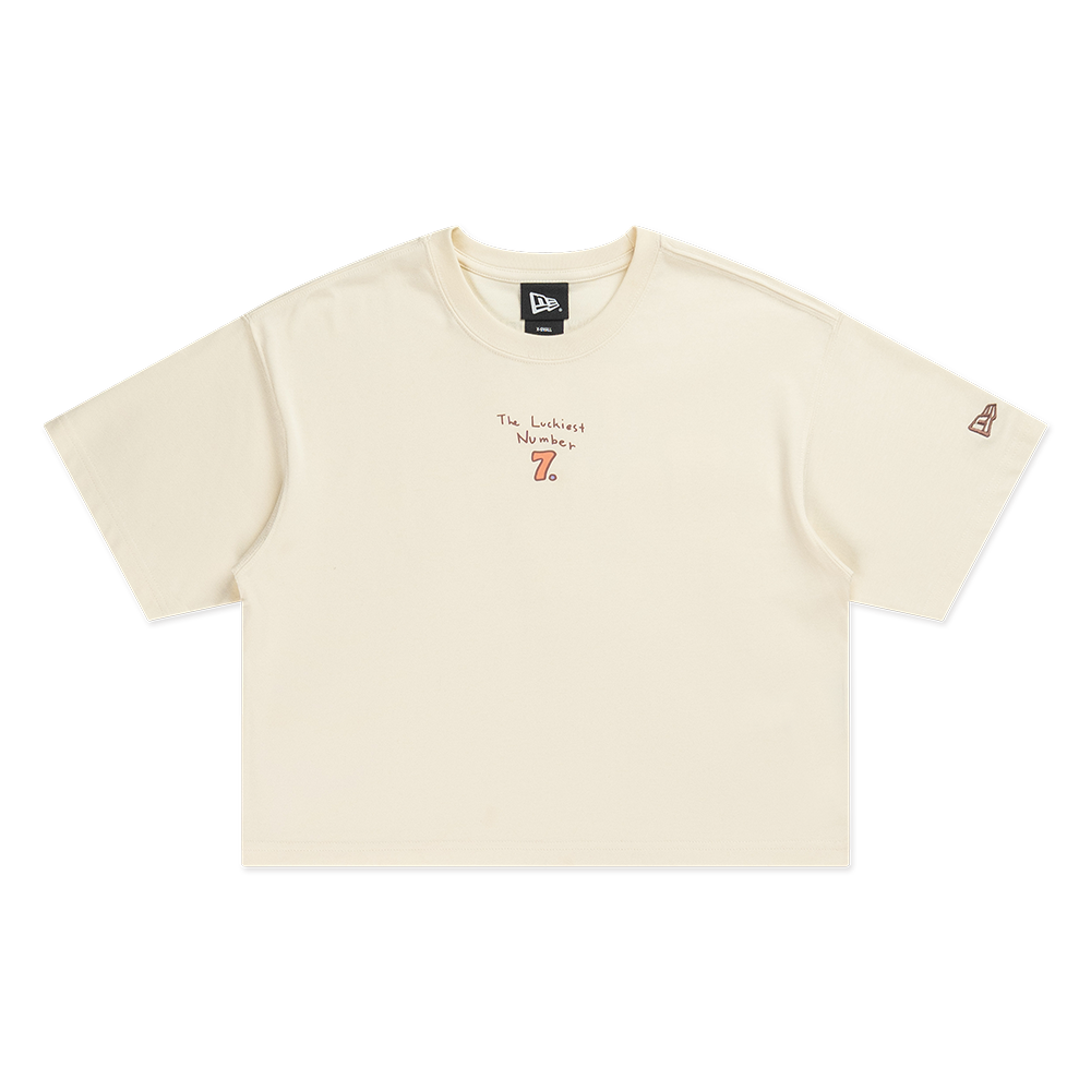 NEW ERA X BT21 THE JOURNEY COLLECTION CHROME WHITE WOMEN BOXY TEE