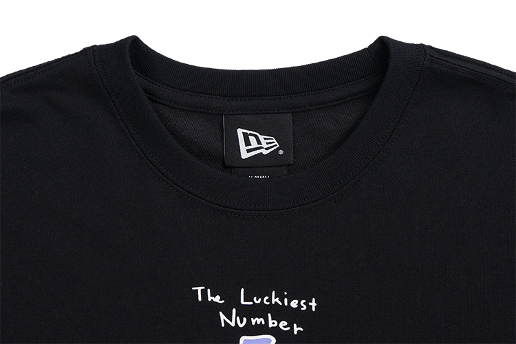 NEW ERA X BT21 THE JOURNEY COLLECTION BLACK WOMEN BOXY TEE