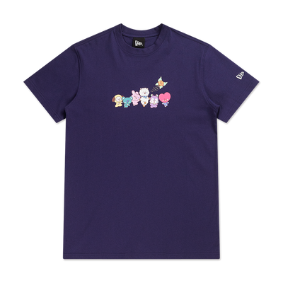 NEW ERA X BT21 THE JOURNEY COLLECTION PURPLE SHORT SLEEVE T-SHIRT